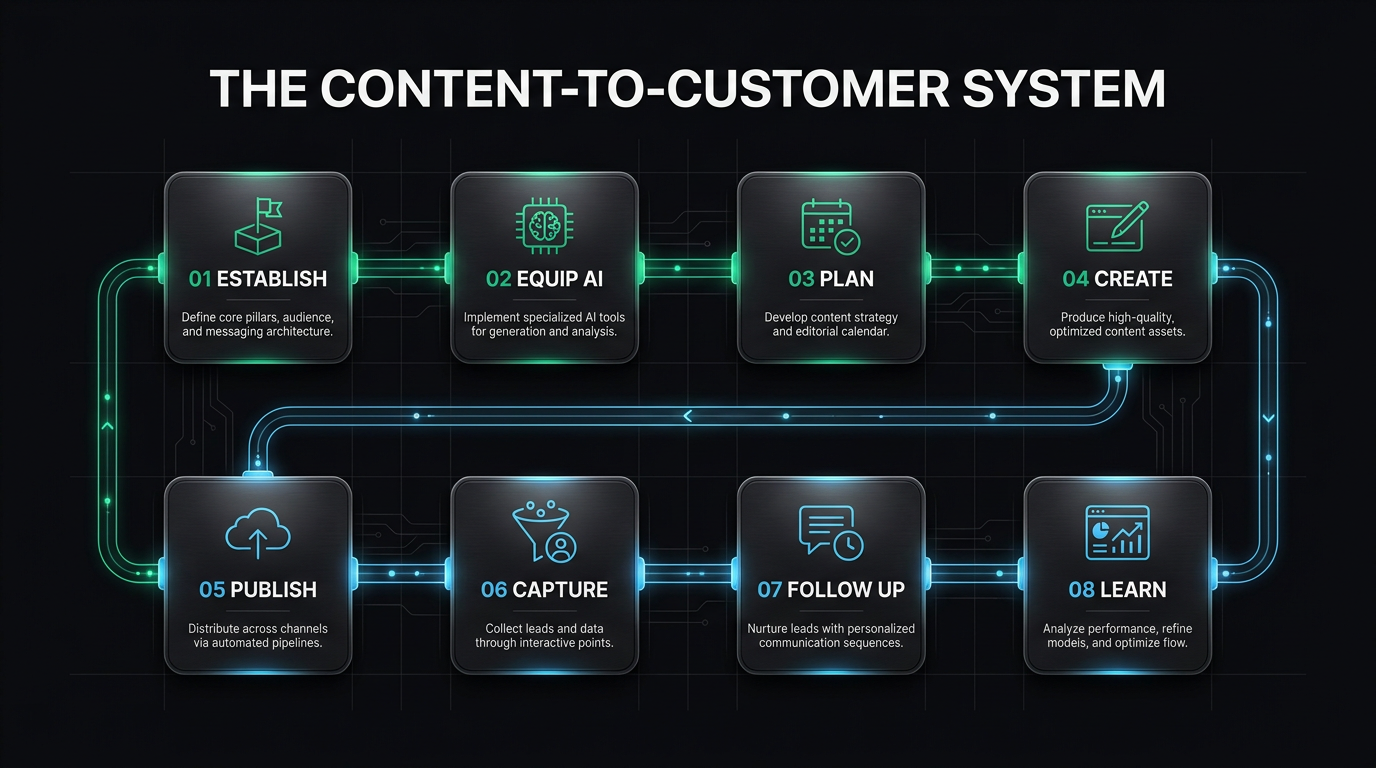 8-Stage Content-to-Customer Loop